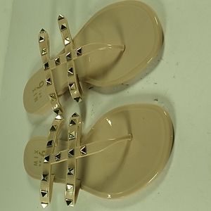 'Mix #6' Jelly/Sandals Beige Color Woman Size 10 Shoes.